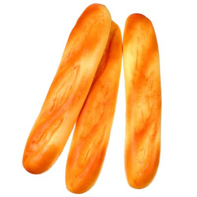 Abaodam 3pcs Realistic Long Bread Props French Bread Model for Play Photography Display Break Resistant Artificial Fake Loaf for Adults Kids
