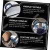 Beatifufu Safe Observation Rearview Mirror Car Viewing Mirror Easy Install Led Backseat view 2