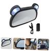 Beatifufu Safe Observation Rearview Mirror Car Viewing Mirror Easy Install Led Backseat view 4