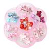 WESIEVYA Little Girls Earring Storage Box 7 Pairs Clip-on Earrings Fashionable for Dress-up Parties Outfits view 1