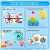 VigorFun Magnetic Blocks Set, Magnet Building Blocks with Toy Figurine and Storage Bag for Kids Gifts, STEM Educational Preschool Sensory Toys for Toddlers Boys Girls Ages 3-12(Transparent) view 3
