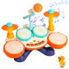 Baby Drum Set, Kid Drum Set for Toddlers 1-3, Baby Toys for 1 Year Old Boy Girl Gifts with Microphone Toddler Drums 12 18 Months 1 2 3 Christmas Birthday Gifts view 1