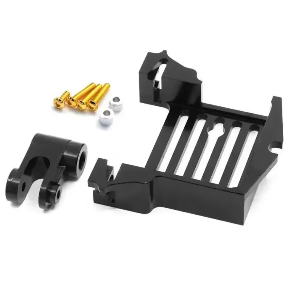 for Traxxas for X-maxx 1/5 for XRT 1/6 for Maxx 1/10 Metal Servo Mount Adapter and 25T Servo Arm RC Upgrade Parts Accessories Replacement 7749 RC Car Repair Kit(Black)