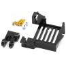 for Traxxas for X-maxx 1/5 for XRT 1/6 for Maxx 1/10 Metal Servo Mount Adapter and 25T Servo Arm RC Upgrade Parts Accessories Replacement 7749 RC Car Repair Kit(Black) view 1