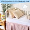100% Cotton Toddler Pillow Protectors with Invisible Zipper, 600 Thread Count Sateen Wave Soft Breathable Hypoallergenic Nursery Pillowcases for Kids, 13x18 Inches, Set of 2 view 2