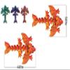 3D Printed Fidget Dragon,4 Pcs Colorful Articulated 3D Dragon,Birthday Gift/Desktop Toys/Home Decoration view 2
