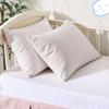 100% Cotton Toddler Pillow Protectors with Invisible Zipper, 600 Thread Count Sateen Wave Soft Breathable Hypoallergenic Nursery Pillowcases for Kids, 13x18 Inches, Set of 2 view 1