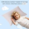 100% Cotton Toddler Pillow Protectors with Invisible Zipper, 600 Thread Count Sateen Wave Soft Breathable Hypoallergenic Nursery Pillowcases for Kids, 13x18 Inches, Set of 2 view 3