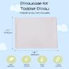 100% Cotton Toddler Pillow Protectors with Invisible Zipper, 600 Thread Count Sateen Wave Soft Breathable Hypoallergenic Nursery Pillowcases for Kids, 13x18 Inches, Set of 2 view 4