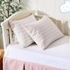 100% Cotton Toddler Pillow Protectors with Invisible Zipper, 600 Thread Count Sateen Wave Soft Breathable Hypoallergenic Nursery Pillowcases for Kids, 13x18 Inches, Set of 2 view 1