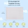 100% Cotton Toddler Pillow Protectors with Invisible Zipper, 600 Thread Count Sateen Wave Soft Breathable Hypoallergenic Nursery Pillowcases for Kids, 13x18 Inches, Set of 2 view 4