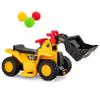 GLACER Electric Ride on Push Car, 6V Toddler Excavator Bulldozer w/Balls, Basketball Hoop, Outdoor Digging Scoop& Adjustable Bucket, Ride on Excavator Construction Vehicle for Boys Girls view 1