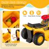 GLACER Electric Ride on Push Car, 6V Toddler Excavator Bulldozer w/Balls, Basketball Hoop, Outdoor Digging Scoop& Adjustable Bucket, Ride on Excavator Construction Vehicle for Boys Girls view 4