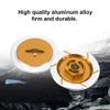 equlup 4pcs Aluminum Alloy Wheel with Dowel RC Car 12mm Hex Brake Disc Wheel Disc Accessory Fit for HSP94123/R31 1/10 RC Car Accessories (Yellow) view 2
