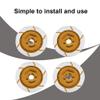 equlup 4pcs Aluminum Alloy Wheel with Dowel RC Car 12mm Hex Brake Disc Wheel Disc Accessory Fit for HSP94123/R31 1/10 RC Car Accessories (Yellow) view 4