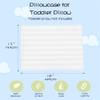100% Cotton Toddler Pillow Protectors with Invisible Zipper, 600 Thread Count Sateen Wave Soft Breathable Hypoallergenic Nursery Pillowcases for Kids, 13x18 Inches, Set of 2 view 4