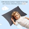 100% Cotton Toddler Pillow Protectors with Invisible Zipper, 600 Thread Count Sateen Wave Soft Breathable Hypoallergenic Nursery Pillowcases for Kids, 13x18 Inches, Set of 2 view 3