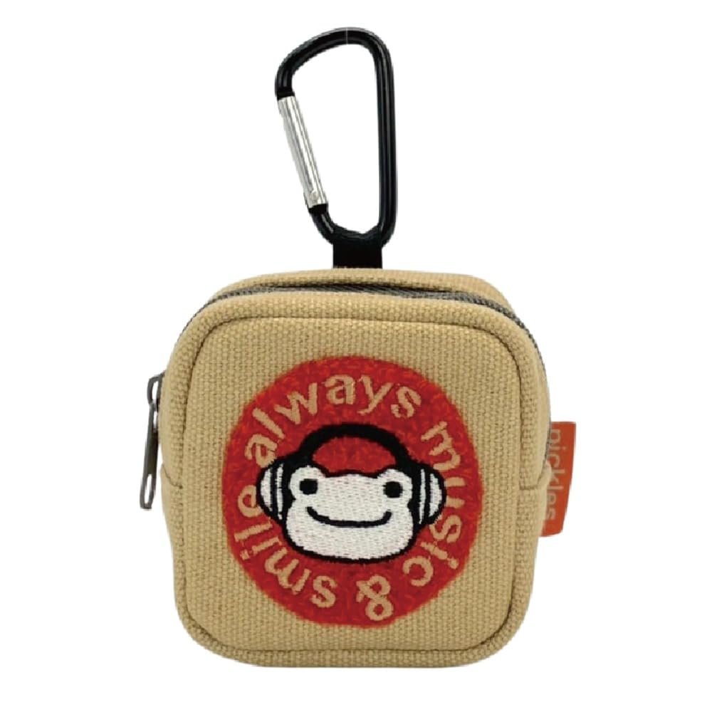 Nakajima Corporation Frog Pickle Always Music Carabiner Mini Pouch 212870-25 H 7 x W 6.5 x D 4 cm