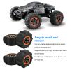Alomejor 4pcs RC Beach Wheel, Multifunction Rubber Car Wheel Made of Plastic and Rubber Material for 1/12 1/10 Cars view 3