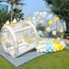 Eachup 10FT Inflatable Balloon House for Kids Adults,TPU White Commercial Inflatable Bubble House Ball Pit,Bubble Tent Dome Playground Set with Double Blower for Backyard Birthday Wedding Party view 1