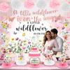 20pcs Wildflower Baby Shower Decorations Wildflower Floral Baby Shower Banner Backdrop Table Centerpieces Hanging Swirls Pompoms Sash A Little Wildflower is On The Way Party Decorations Supplies view 3