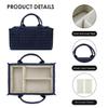 SONARIN Baby Nappy Caddy,Large Portable Baby Diaper Caddy Organiser Baby Caddy Storage Basket Nursery Storage Bin for Diapers and Wipes with Detachable Compartments(Dark Blue) view 4