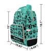 NZOOHY Dog Paw Green Glitter Personalized Diaper Bag Backpack,Custom Name Diaper Backpack Baby Nappy Bag Mommy Bag for Shower Gift view 2