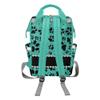 NZOOHY Dog Paw Green Glitter Personalized Diaper Bag Backpack,Custom Name Diaper Backpack Baby Nappy Bag Mommy Bag for Shower Gift view 3
