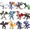 KarberDark 12 Pcs Dragon Toy Set with Gift Box, 4 Inch Realistic Mini Dragon Figures for Kids 3-5, 5-7, Party Favors, Birthday Decorations, Cake Toppers, Collectible Figurines for Boys Girls view 2