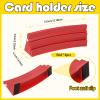 2 Pack Card Holders for Playing Cards, Large Capacity Plastic Playing Card Holders,Three-Layer Curved Playing Card Holder Racks Tray Set, Keep Focusing Playing Card Rack for Kids Adults Seniors view 3