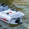 Authticar Remote Control Boat, 2.4GHz 10KM/h High Speed Waterproof Sailboat with Brushless Motor for Pools and Lakes, Mini Electric Toy for Teens Adults view 4