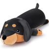 30'' Giant Black Dachshund Dog Plush Stuffed Animal- Big Weiner Dog Plush Pillow Plushies, Large Dachshund Plush Toy, Hugging Weiner Dog Stuffed Animal, Birthday Gifts for Kids Valentines Day Gift view 1