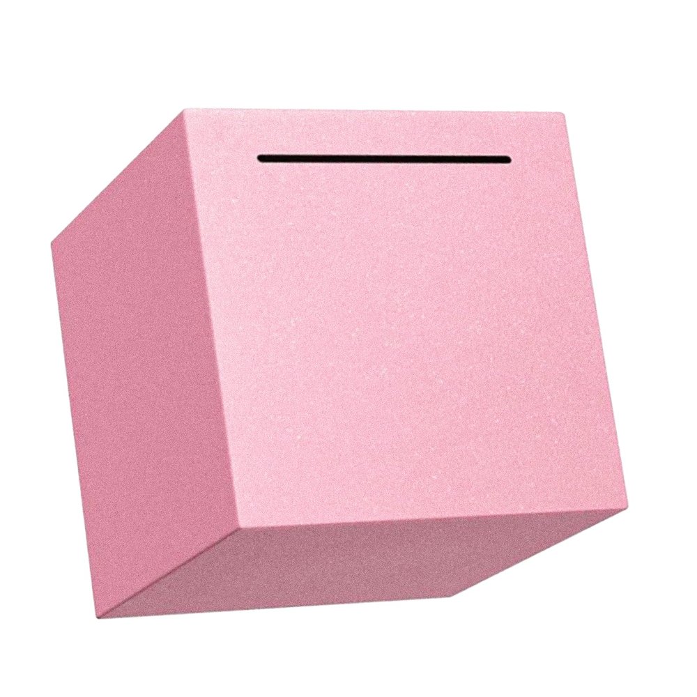 Adult Piggy Bank, Stainless Steel Piggy BankMetal Saving Box, Piggy Bank for Adults Must Break to Open (Pink, 5.9 inches)
