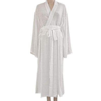 7vcraft Hanfu Dress, Ancient China Song Dynasty Traditional Costume, Hanfu Set 3 Pieces (2 Robes + belt), Long Dress, Green+Beige, Blue+White (White Inner Robe, S)