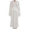 7vcraft Hanfu Dress, Ancient China Song Dynasty Traditional Costume, Hanfu Set 3 Pieces (2 Robes + belt), Long Dress, Green+Beige, Blue+White (White Inner Robe, S) view 1
