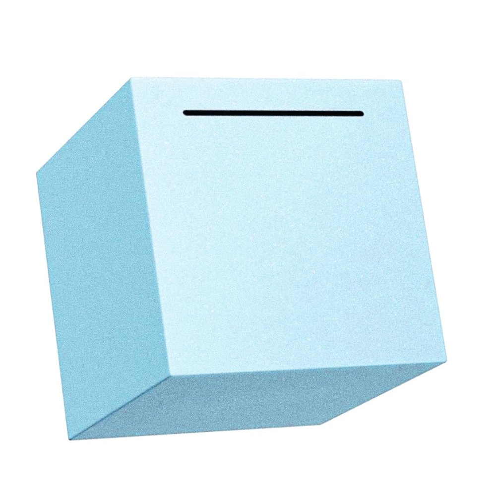 Adult Piggy Bank, Stainless Steel Piggy BankMetal Saving Box, Piggy Bank for Adults Must Break to Open (Blue, 5.9 inches)