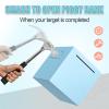 Adult Piggy Bank, Stainless Steel Piggy BankMetal Saving Box, Piggy Bank for Adults Must Break to Open (Blue, 5.9 inches) view 4