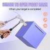 Adult Piggy Bank, Stainless Steel Piggy BankMetal Saving Box, Piggy Bank for Adults Must Break to Open (Purple, 5.9 inches) view 4