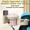 3-in-1 Stroller Cup Holder, Baby Stroller Accessories with Bottle Holder, Phone Mount, and Drink Caddy for Strollers, Perfect for Parents on The Go (Black) view 2