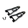 Colaxi 2 Pieces Upgraded Front Lower Arm 1/12 Scale RC Car Upgrades Accessories Replaces RC Car Front Lower Swing Arm Aluminum Alloy, Black Silver view 2