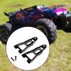 Colaxi 2 Pieces Upgraded Front Lower Arm 1/12 Scale RC Car Upgrades Accessories Replaces RC Car Front Lower Swing Arm Aluminum Alloy, Black Silver view 4