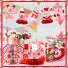 12 Pcs Strawberry Baby Shower Decoration Strawberry Honeycomb Centerpiece a Berry Sweet Baby Is on the Way Table Topper 3D Double Sided Table Decoration for Birthday Baby Shower Party Favors view 4