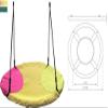 40'' Saucer Swing for Kids & Adult 330lbs Outdoor Disc Swing W/Adjustable Ropes 900d Oxford Waterproof Tree Swing Seat for Backyard view 2