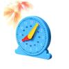 WOONEKY Educational Clock for Montessori Early Learning Blue Teaching Supplies for Time Recognition Non Standing Design Ideal for Cognitive Development and Learning Numbers view 1