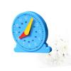 WOONEKY Educational Clock for Montessori Early Learning Blue Teaching Supplies for Time Recognition Non Standing Design Ideal for Cognitive Development and Learning Numbers view 4