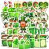 100Pcs Cartoon St Patricks Day Stickers, Waterproof St Patricks Day Sticker for Water Bottle Laptop Phone Cases Planner Skateboard Luggage Party Favor Decor St Patricks Day Decorations C1Q1Z1F view 2
