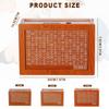 2025 New Cash Vault Wooden Savings Box, 10000 Savings Challenge Box, Wooden Cash Saver Money Box, Wooden Money Saving Challenge Box Cash Saving Box with Money Target and Numbers ($3000) view 2