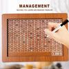 2025 New Cash Vault Wooden Savings Box, 10000 Savings Challenge Box, Wooden Cash Saver Money Box, Wooden Money Saving Challenge Box Cash Saving Box with Money Target and Numbers ($3000) view 3