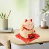 Solar Powered Cute Waving Cat Good Luck Wealth Welcoming Cats Home Display Car Decor (Yellow) view 2