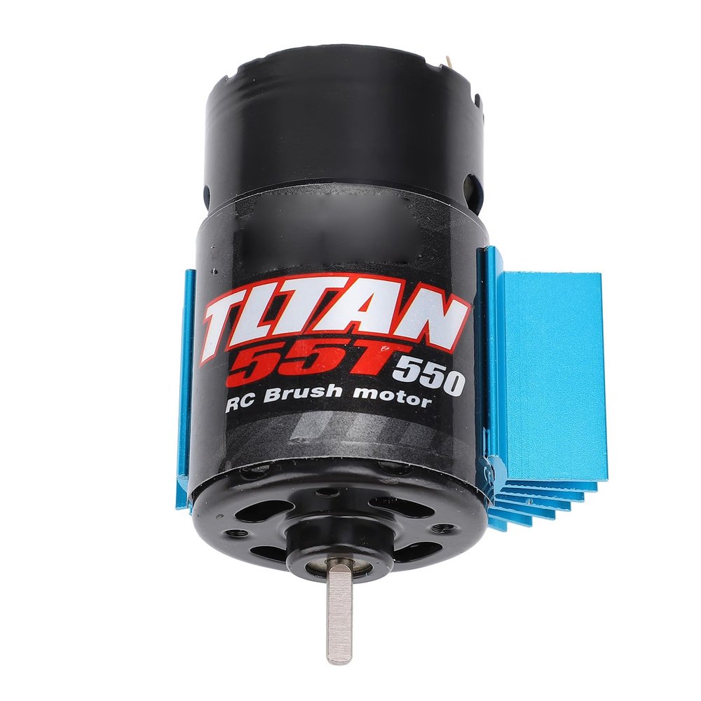 550 Motor, Water Proof RC Car Motor with Blue Heat Sink for SCX10 (55T)